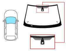 Parabrisas Ford Mondeo 2003-2007 4/5 puertas / familiar / delantero / verde / termico / con base espejo / con sensor / molduras premontadas