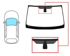 Parabrisas Ford Mondeo 2007-2010 4/5 puertas / familiar / delantero / azul / con base espejo modificada / molduras premontadas