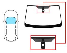 Parabrisas Ford Mondeo 2007-2010 4/5 puertas / familiar / delantero / verde / acustico / con base espejo modificada / con sensor / molduras premontadas