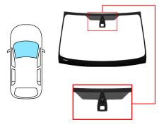 Parabrisas Ford Mondeo 2010-2014 4/5 puertas / familiar / delantero / verde / con base espejo / con sensor / molduras premontadas