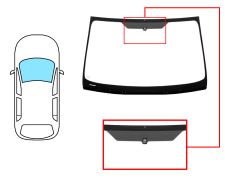 Parabrisas Ford Mondeo 2010-2014 4/5 puertas / familiar / delantero / verde / con base espejo / molduras premontadas