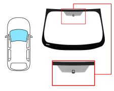 Parabrisas Ford Mondeo 2014-2019 4/5 puertas / familiar / delantero / verde / con base espejo / molduras premontadas abajo