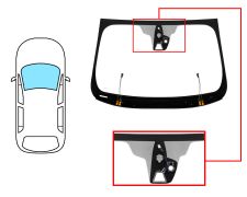 Parabrisas Ford Mondeo 2019-2022 4/5 puertas / familiar / delantero / verde / acustico / termico / con base espejo / con sensor / con soporte camara / molduras premontadas
