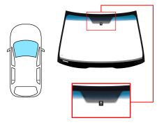 Parabrisas Honda Accord 2003-2006 4 puertas / familiar / delantero / verde banda azul / con base espejo