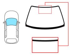 Parabrisas Honda Civic 1999-2001 4 puertas / delantero / verde