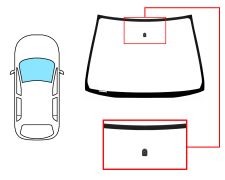 Parabrisas Honda Civic 2004-2006 5 puertas / delantero / verde / con base espejo