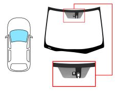 Parabrisas Honda Civic 2012-2016 5 puertas / familiar / delantero / verde / con base espejo / con sensor
