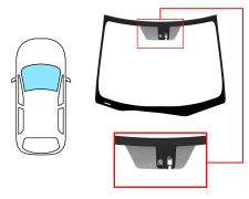 Parabrisas Honda Civic 2012-2016 5 puertas / familiar / delantero / verde / con base espejo modificada / con sensor