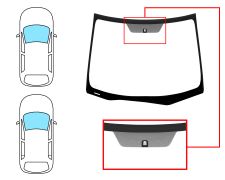 Parabrisas Honda Civic 2012-2016 5 puertas / familiar / delantero / verde / con base espejo