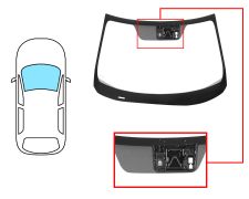 Parabrisas Honda Civic 2016-2022 4 puertas / delantero / verde / acustico / con base espejo / con sensor / con soporte camara
