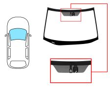 Parabrisas Honda Crv 2007-2010 delantero / verde / acustico / con base espejo / con sensor