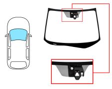 Parabrisas Honda Crv 2015-2018 delantero / verde / acustico / con base espejo / con sensor / con soporte camara