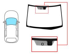 Parabrisas Honda Frv 2004-2007 delantero / verde / con base espejo / con sensor