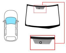 Parabrisas Honda Frv 2004-2007 delantero / verde / con base espejo