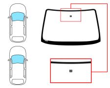 Parabrisas Honda Hrv 1998-2005 3/5 puertas / delantero / verde / con base espejo