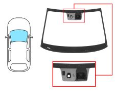 Parabrisas Hyundai Bayon 2021-> delantero / verde / acustico / con base espejo / con sensor / con sensor antivaho / con soporte camara