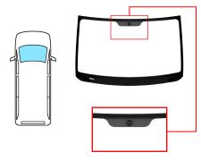 Parabrisas Hyundai H1 2008-2017 delantero / verde / con base espejo