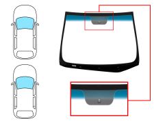 Parabrisas Hyundai I30 2012-2016 3/5 puertas / familiar / delantero / verde banda azul / con base espejo