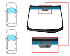 Parabrisas Hyundai I30 2012-2016 3/5 puertas / familiar / delantero / verde banda azul / termico / con base espejo / con sensor / con sensor antivaho
