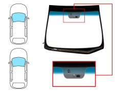 Parabrisas Hyundai I30 2012-2016 3/5 puertas / familiar / modelo panoramico / delantero / verde banda azul / termico / con base espejo / con sensor / con sensor antivaho