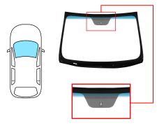 Parabrisas Hyundai I40 2011-2015 4 puertas / familiar / delantero / verde banda azul / con base espejo