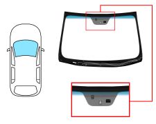 Parabrisas Hyundai I40 2011-2015 4 puertas / familiar / delantero / verde banda azul / termico / con base espejo / con sensor / con sensor antivaho