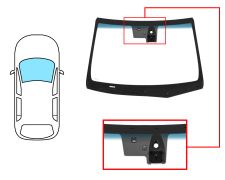 Parabrisas Hyundai Ioniq 2016-2021 delantero / verde banda azul / acustico / con base espejo / con sensor / con sensor antivaho / con soporte camara