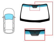 Parabrisas Hyundai Santa Fe 2006-2009 delantero / verde banda azul / con base espejo / con sensor