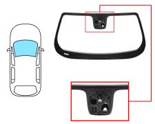 Parabrisas Jeep Renegade 2014-2018 delantero / verde / acustico / con base espejo / con sensor antivaho / con soporte camara / molduras premontadas