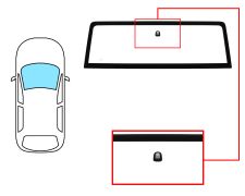 Parabrisas Jeep Wrangler 2006-2018 3/5 puertas / delantero / verde