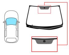 Parabrisas Kia Ceed 2007-2009 3 puertas / delantero / verde / con base espejo modificada / con sensor