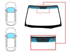 Parabrisas Kia Cerato 2007-2009 4 puertas / familiar / delantero / verde banda azul / con base espejo