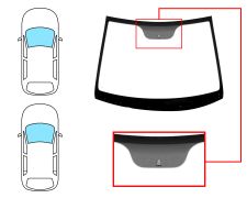Parabrisas Kia Picanto 2015-2017 3/5 puertas / delantero / verde / con base espejo