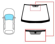 Parabrisas Kia Rio 2006-2011 4/5 puertas / delantero / verde / con base espejo