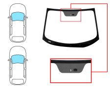 Parabrisas Kia Rio 2011-2014 3/4/5 puertas / delantero / verde / con base espejo / con sensor