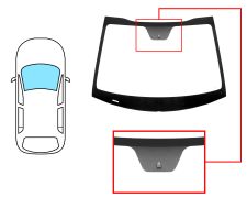 Parabrisas Kia Stonic 2017-2021 5 puertas / delantero / verde / con base espejo