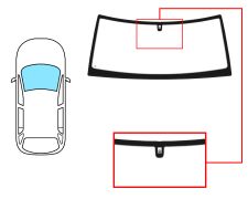 Parabrisas Land Rover Discovery 1998-2004 delantero / verde / con base espejo