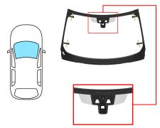 Parabrisas Land Rover Discovery 2017-2020 delantero / reflectante / acustico / termico / con sensor / con soporte camara modificado / molduras premontadas