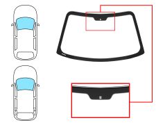 Parabrisas Land Rover Freelander 2003-2006 3/5 puertas / delantero / verde / con base espejo / molduras premontadas arriba