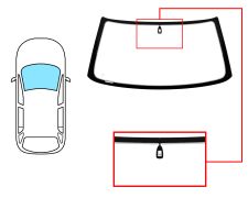 Parabrisas Land Rover Range Rover 1994-1995 delantero / verde / con base espejo