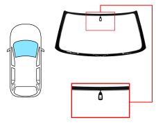 Parabrisas Land Rover Range Rover 1995-2002 delantero / verde / termico / con base espejo
