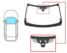 Parabrisas Land Rover Range Rover 2017-2022 delantero / verde / acustico / termico / con sensor / con soporte camara / molduras premontadas