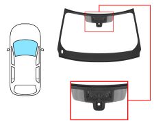 Parabrisas Land Rover Range Rover Velar 2017-2020 delantero / verde / acustico / con sensor modificado / con soporte camara / molduras premontadas