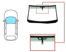 Parabrisas Lexus Gs 2005-2007 delantero / verde banda verde / con base espejo / con sensor / molduras premontadas