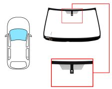 Parabrisas Lexus Is 2009-2013 delantero / verde / termico / con base espejo / molduras premontadas