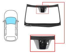 Parabrisas Lexus Is 2013-2016 delantero / verde / acustico / termico / con base espejo / con sensor / con soporte camara / molduras premontadas