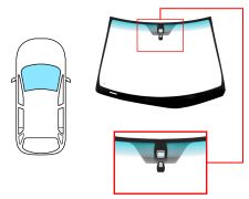 Parabrisas Lexus Rx 2006-2009 delantero / verde banda verde / con base espejo / con sensor