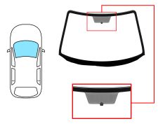 Parabrisas Mazda 3 2007-2009 4/5 puertas / delantero / verde / con base espejo / molduras premontadas