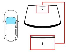 Parabrisas Mazda 323 1994-1998 3/4 puertas / delantero / verde / con base espejo