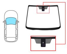 Parabrisas Mazda 5 2010-2015 delantero / verde / con base espejo / con sensor